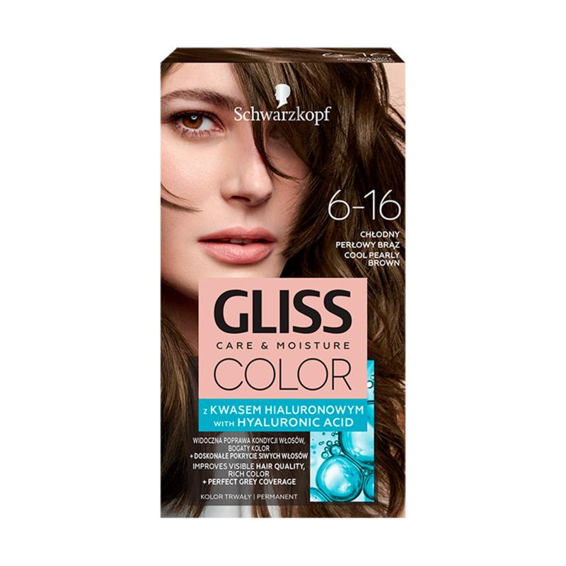 Gliss Color krem koloryzujący do włosów 6-16 Chłodny Perłowy Brąz