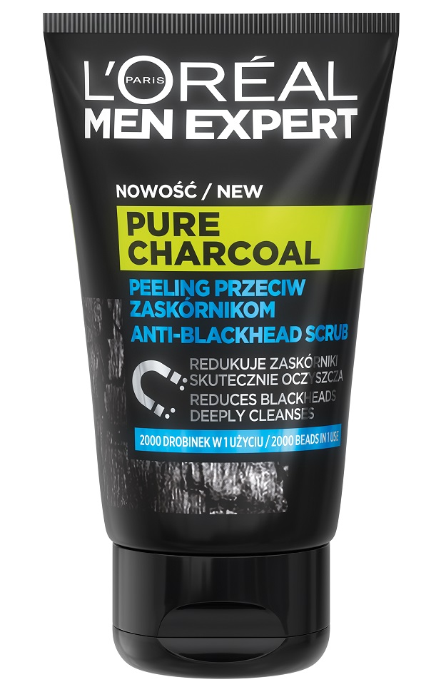 L’Oréal Paris Men Expert Pure Charcoal peeling oczyszczający z aktywnym węglem 100 ml