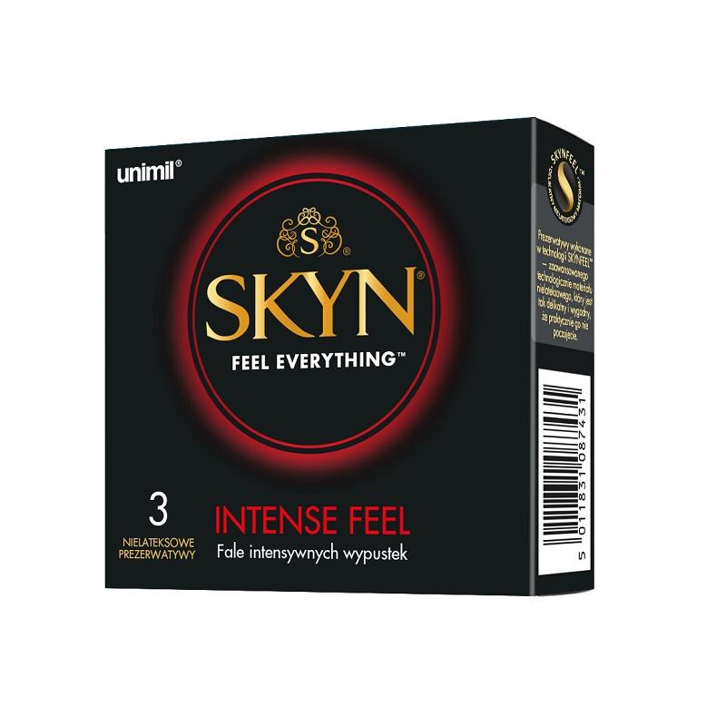 Skyn Intense Feel nielateksowe prezerwatywy 3szt Skyn Intense Feel nielateksowe prezerwatywy 3szt