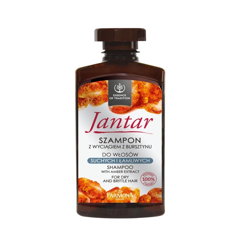 Jantar Moc Bursztynu szampon do włosów suchych i łamliwych 330ml Jantar Moc Bursztynu szampon do włosów suchych i łamliwych 330ml