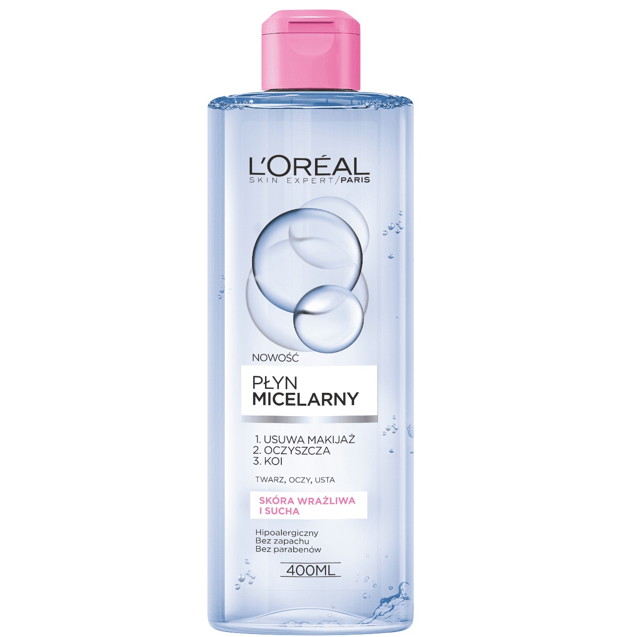 L´Oréal Paris Skin Expert Micellar Water - Sensitive/Dry Skin płyn micelarny do demakijażu 400 ml