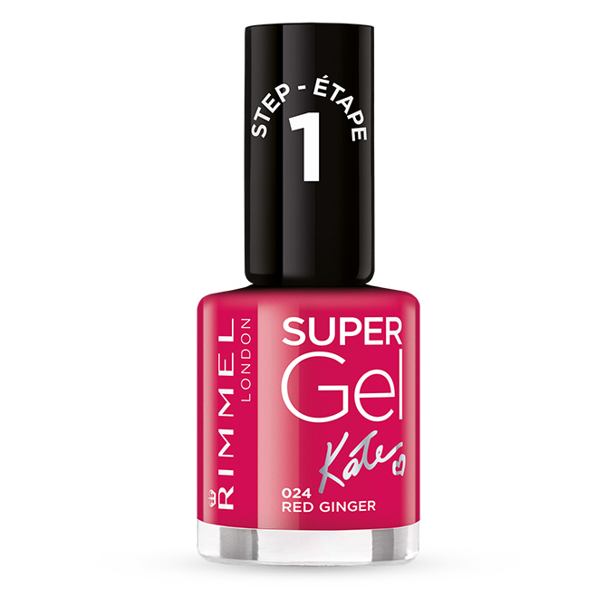 Rimmel Super Gel By Kate hybrydowy lakier do paznokci bez użycia lampy UV/LED odcień 024 Red Ginger 12 ml