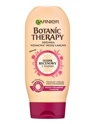 Garnier Botanic Therapy Olejek rycynowy & Migdał balsam wzmacniający do włosów osłabionych z tendencją do wypadania 200 ml