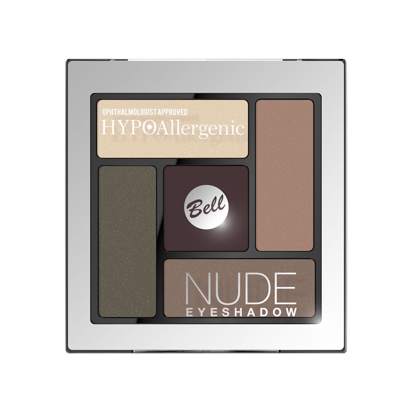 Bell HYPOAllergenic Nude Eyeshadow Paleta cieni do powiek 5 g Nr. 04 Earth Tones