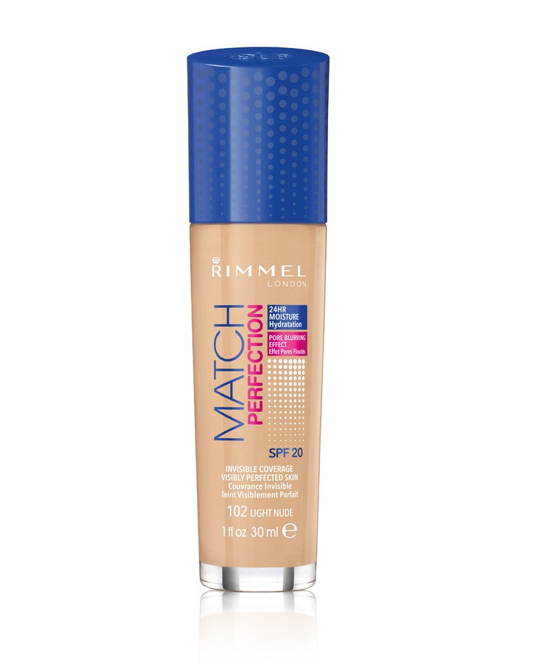 Match Perfection Foundation podkład dopasowujący się do cery 102 Light Nude SPF20 30ml