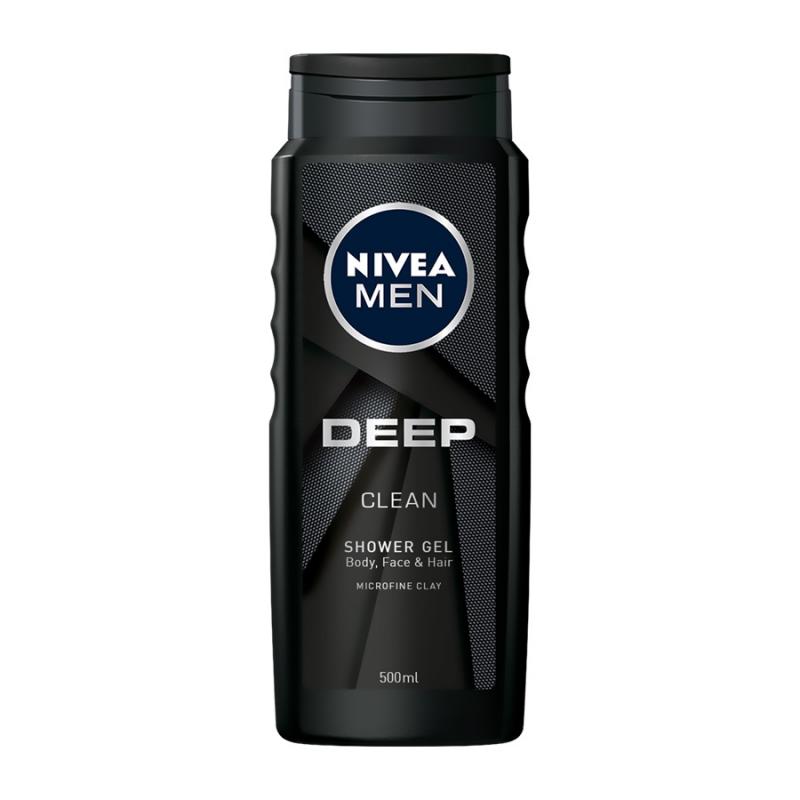 Men Deep Clean żel pod prysznic do twarzy. ciała i włosów 500ml