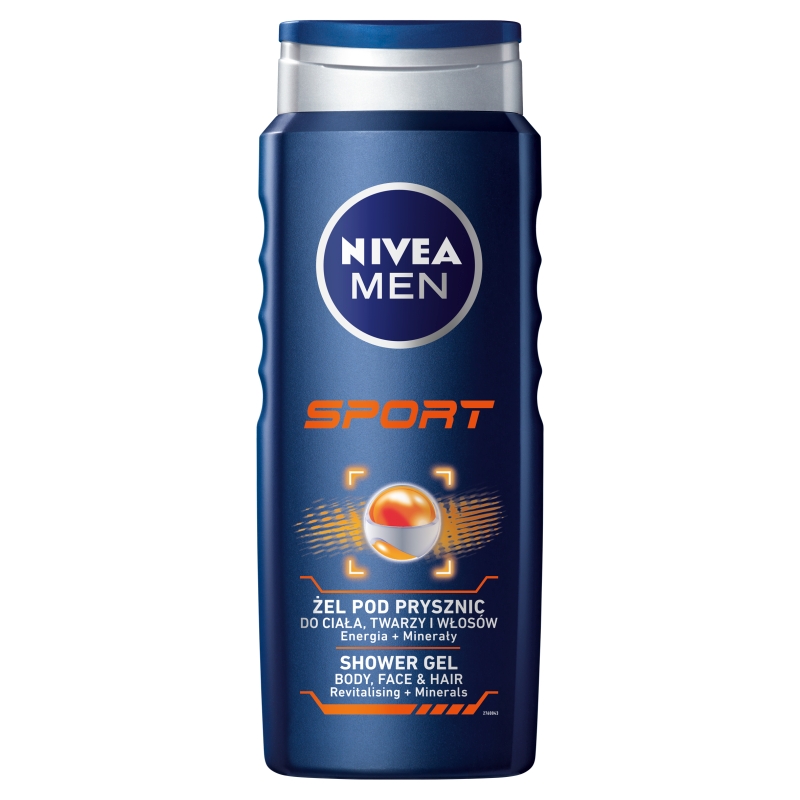 Men Sport żel pod prysznic do twarzy. ciała i włosów 500ml