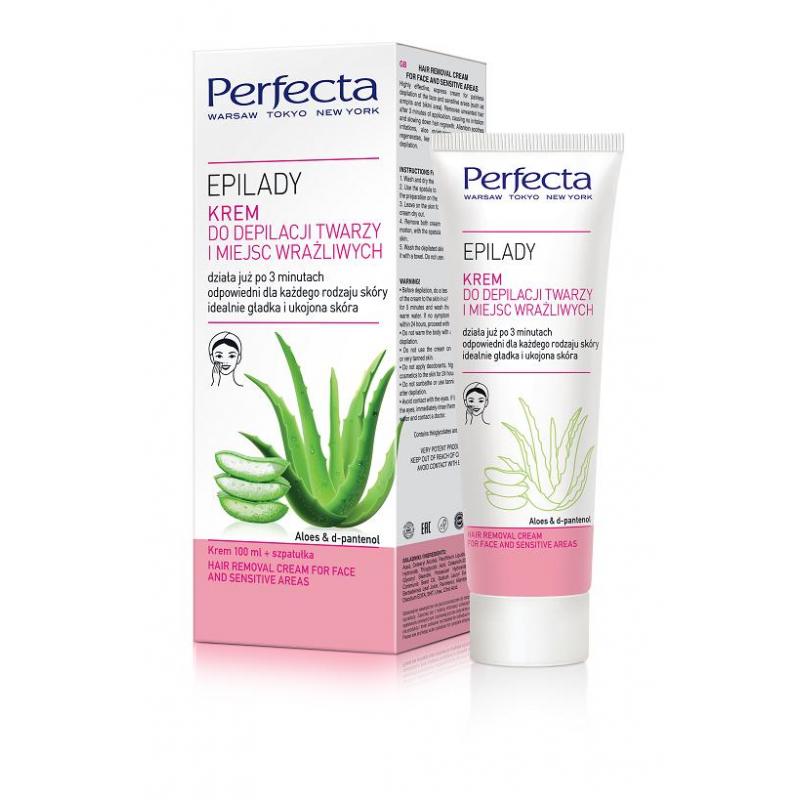 Epilady krem do depilacji twarzy i miejsc wrażliwych Aloes & D-Pantenol 100ml Epilady krem do depilacji twarzy i miejsc wrażliwych Aloes & D-Pantenol 100ml