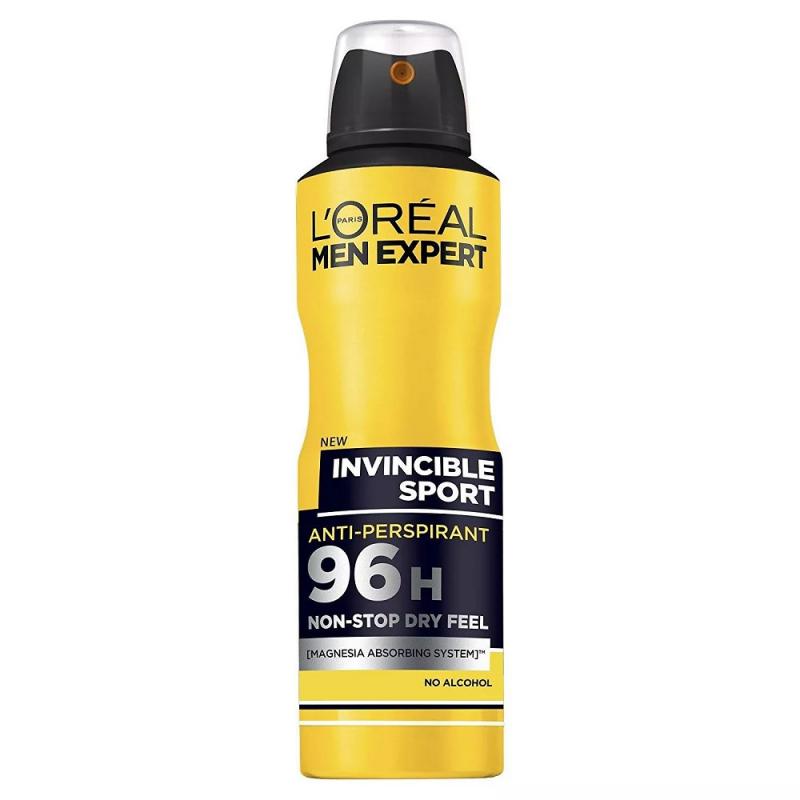 Men Expert Invincible Sport Anti-perspirant 96H antyperspirant spray 150ml