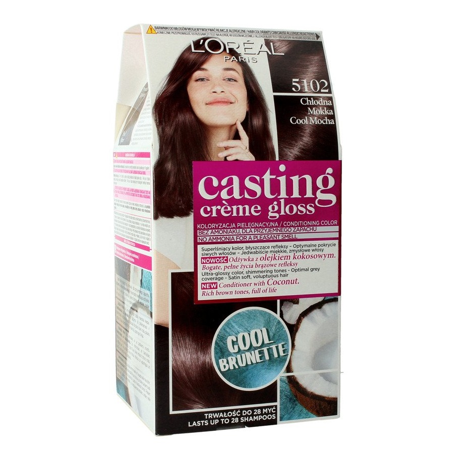 L’Oréal Paris Casting Creme Gloss farba do włosów odcień 5102 Chłodna mokka 1 szt.