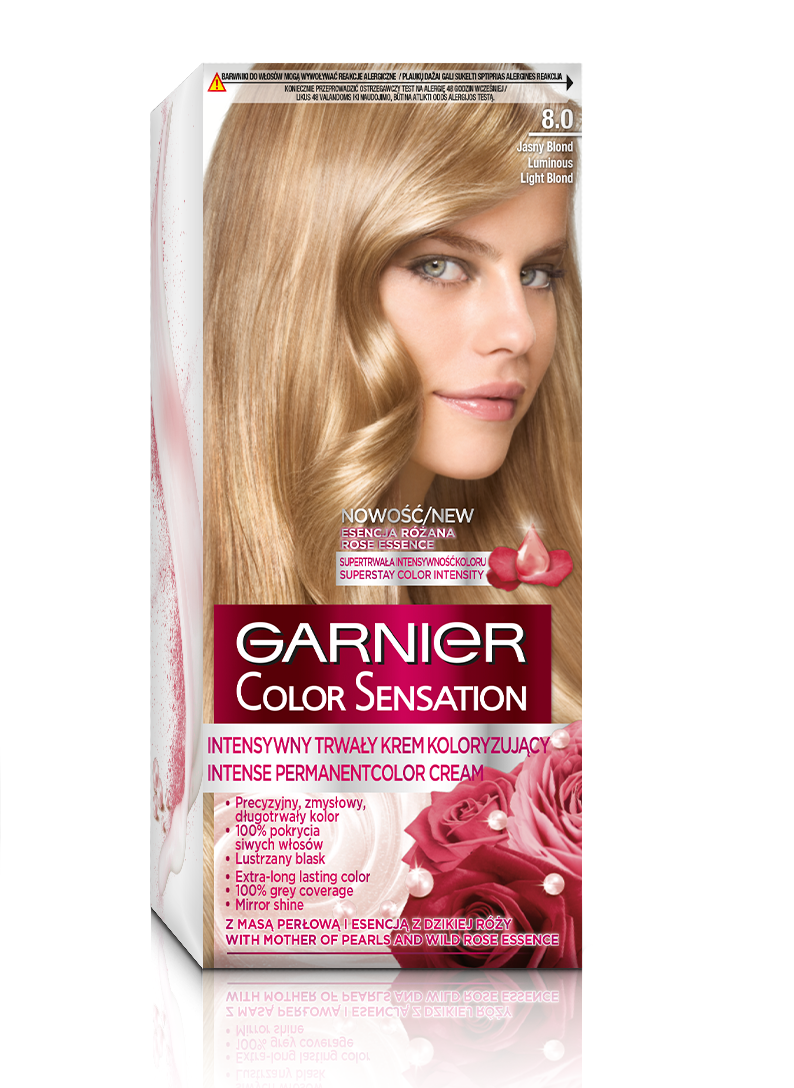 Garnier Color Sensation farba do włosów odcień 8.0 Świetlisty Jasny Blond 1 szt.