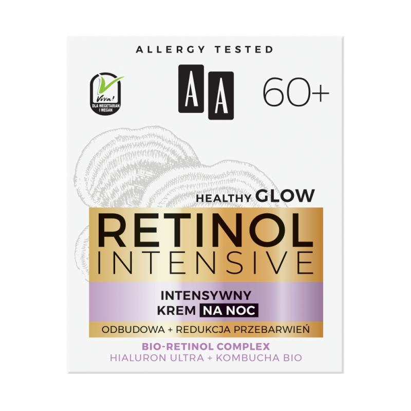 Retinol Intensive 60+ intensywny krem na noc odbudowa+redukcja przebarwień 50ml