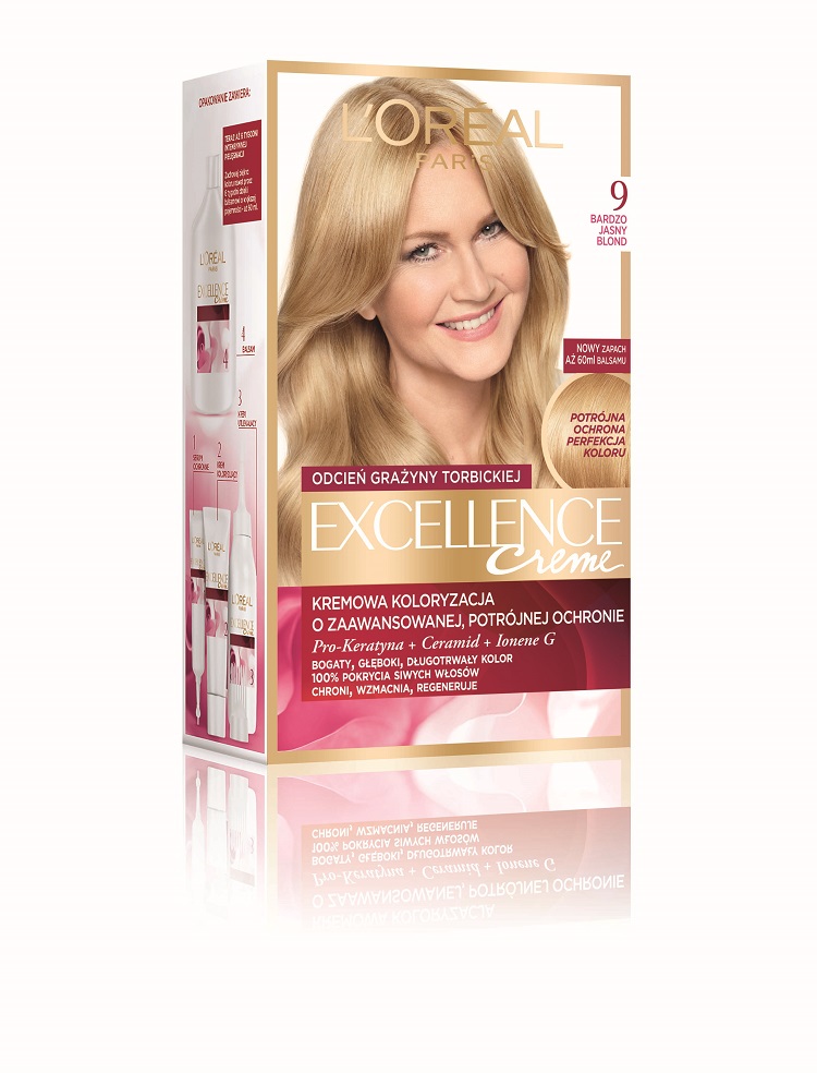 Excellence Creme farba do włosów 9 Bardzo Jasny Blond