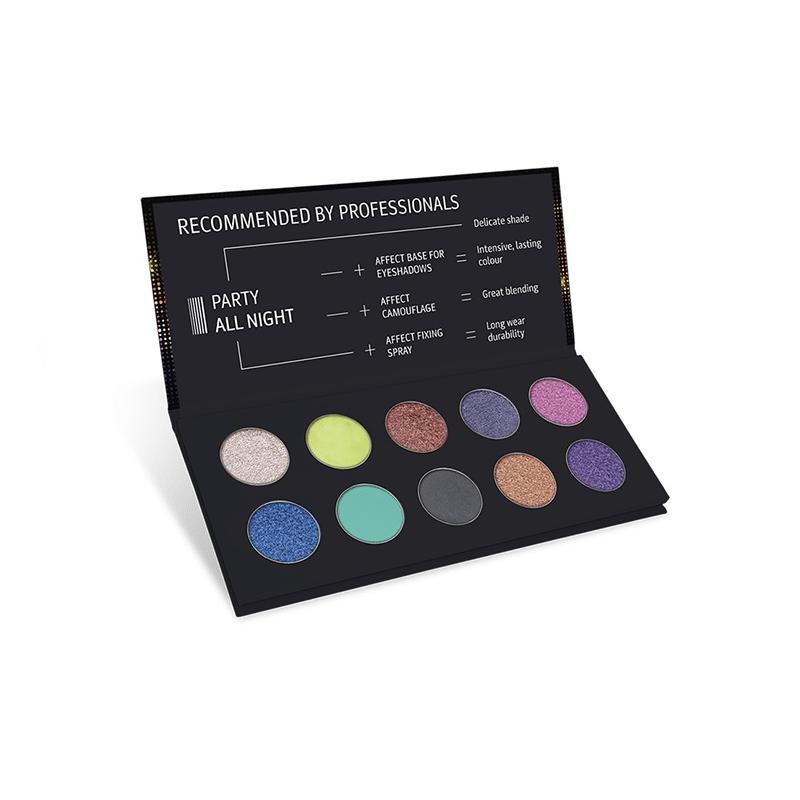 Party All Night Pressed Eyeshadow Palette paleta cieni prasowanych 10x2g Party All Night Pressed Eyeshadow Palette paleta cieni prasowanych 10x2g