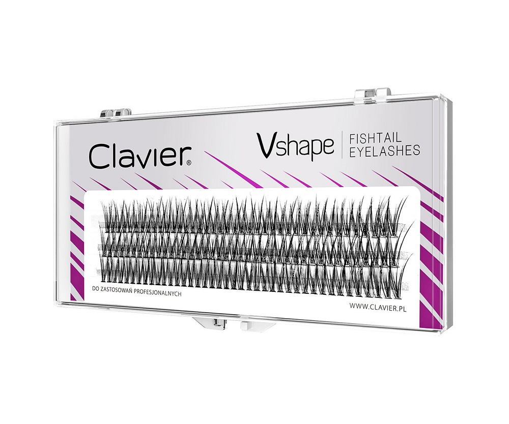 Vshape Fishtail Eyelashes kępki rzęs 14mm