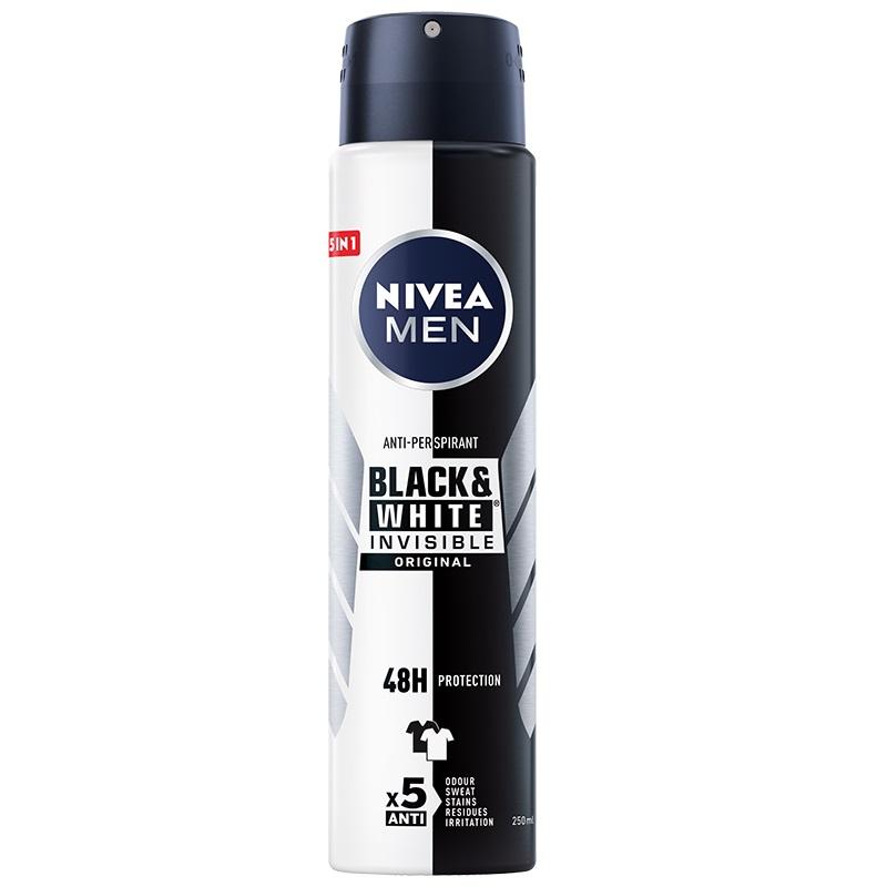 Men Black&White Invisible Original antyperspirant spray 250ml