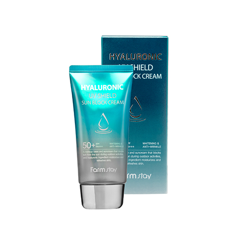 Hyaluronic UV Shield Sun Block Cream SPF50+ kremowy bloker przeciwsłoneczny z kwasem hialuronowym 70g