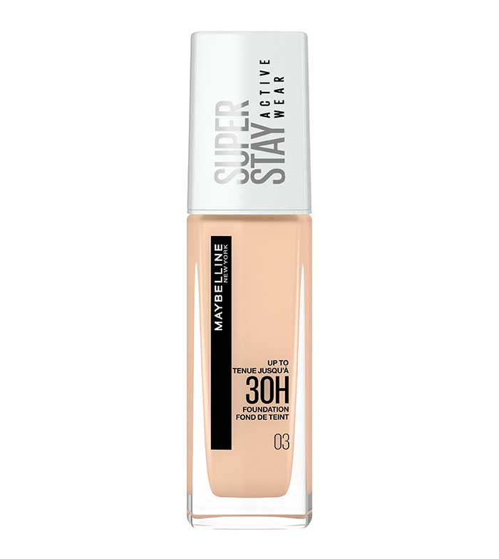MAYBELLINE NEW YORK SuperStay Active Wear trwały podkład dla idealnego krycia odcień 03 True Ivory 30 ml