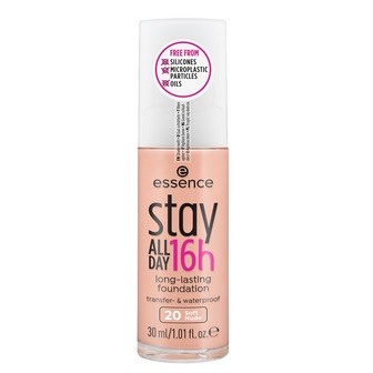 essence Stay ALL DAY 16h podkład wodoodporny odcień 20 Soft Nude 30 ml