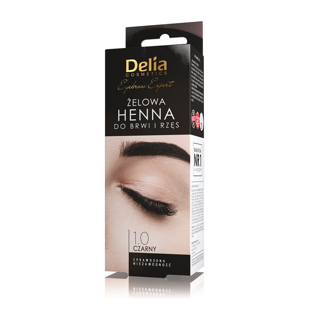 Eyebrow Expert żelowa henna do brwi i rzęs 1.0 Czerń 15ml