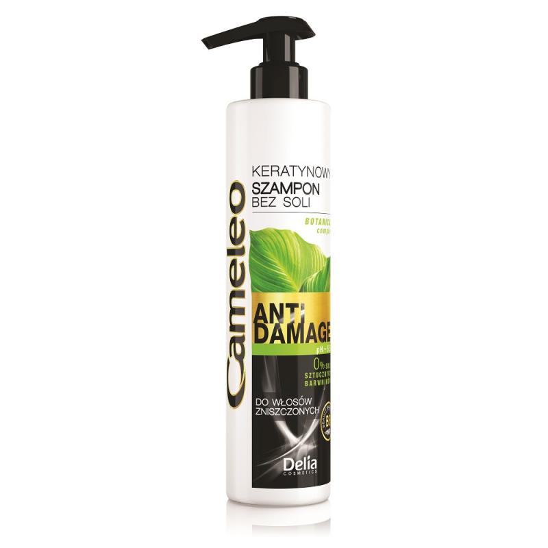 Anti Damage szampon keratynowy bez soli do włosów zniszczonych 250ml