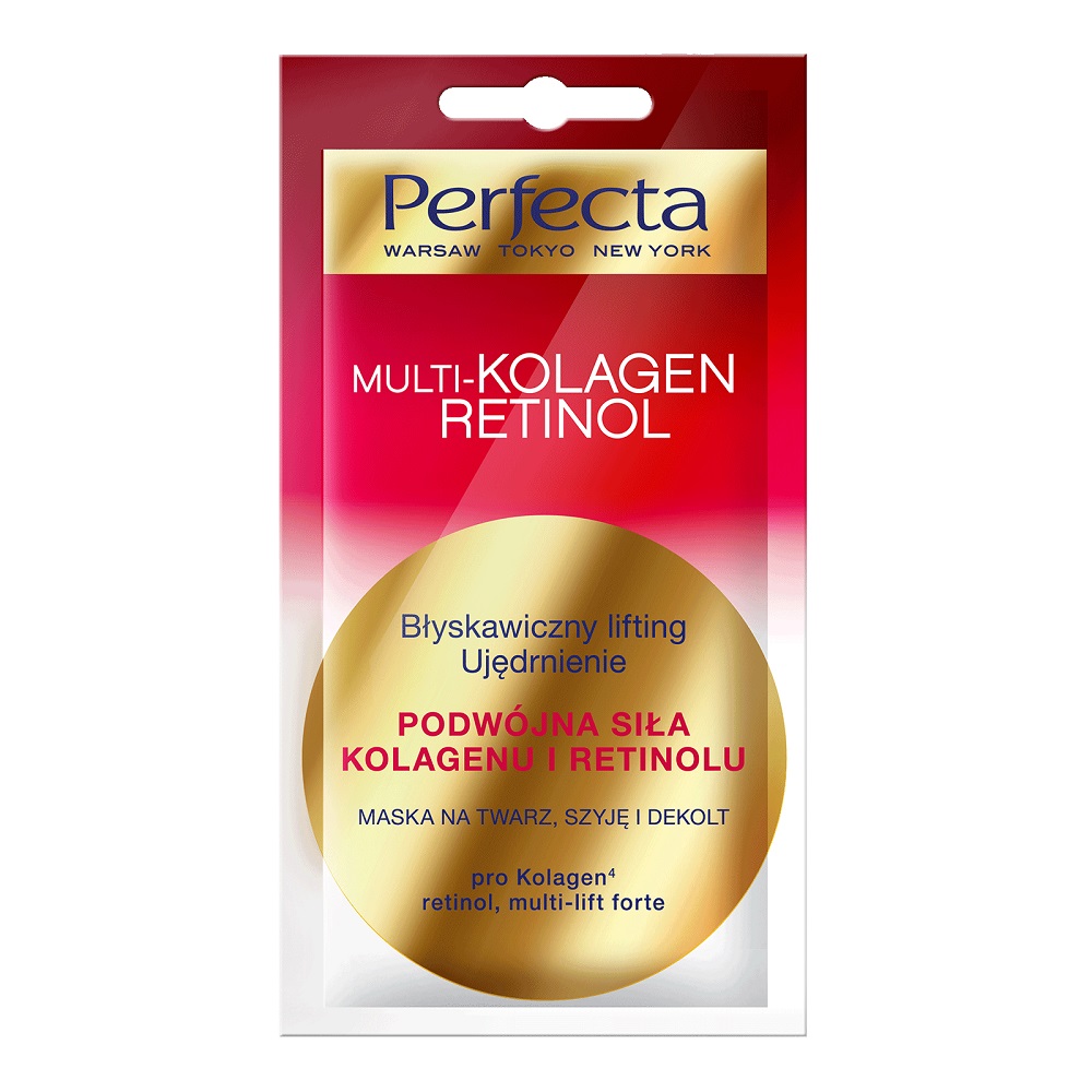 Multi-Kolagen Retinol maska na twarz szyję i dekolt 8ml