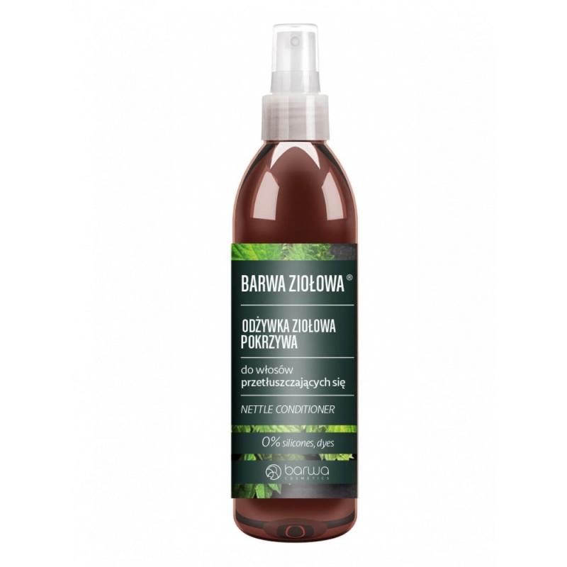 Ziołowa odżywka ziołowa do włosów przetłuszczających się w spray'u Pokrzywa 250ml Ziołowa odżywka ziołowa do włosów przetłuszczających się w spray'u Pokrzywa 250ml