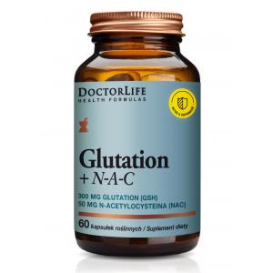 Glutation + N-A-C suplement diety wspomagający wątrobę 60 kapsułek