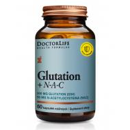 Glutation + N-A-C suplement diety wspomagający wątrobę 60 kapsułek