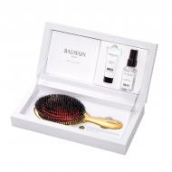 Golden Spa Brush zestaw złota szczotka do włosów + Argan Elixir 20ml + Leave-In Conditioner Spray 50ml