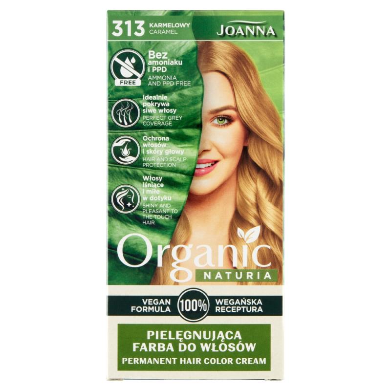 Naturia Organic pielęgnująca farba do włosów 313 Karmelowy