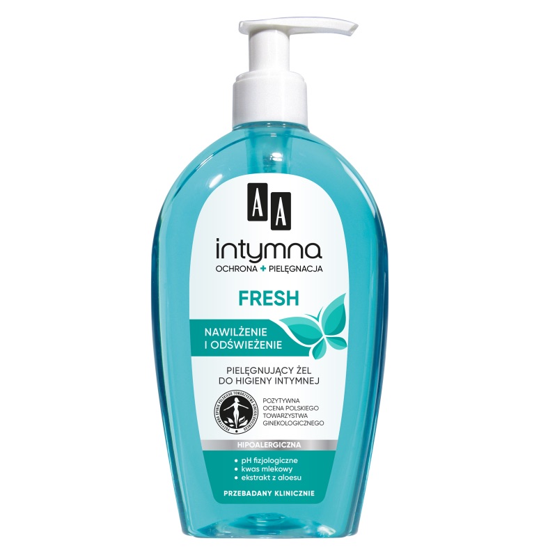 Intymna Fresh Feminine Wash hipoalergiczny płyn do higieny intymnej z dozownikiem 300ml