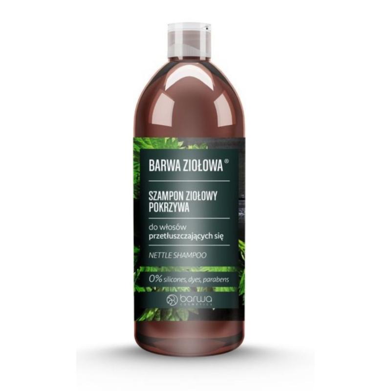 Ziołowa szampon ziołowy do włosów przetłuszczających się Pokrzywa 480ml