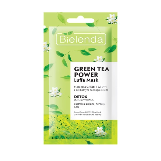 Green Tea Power Luffa Mask detoksykująca maseczka 2w1 z delikatnym peelingiem 8g