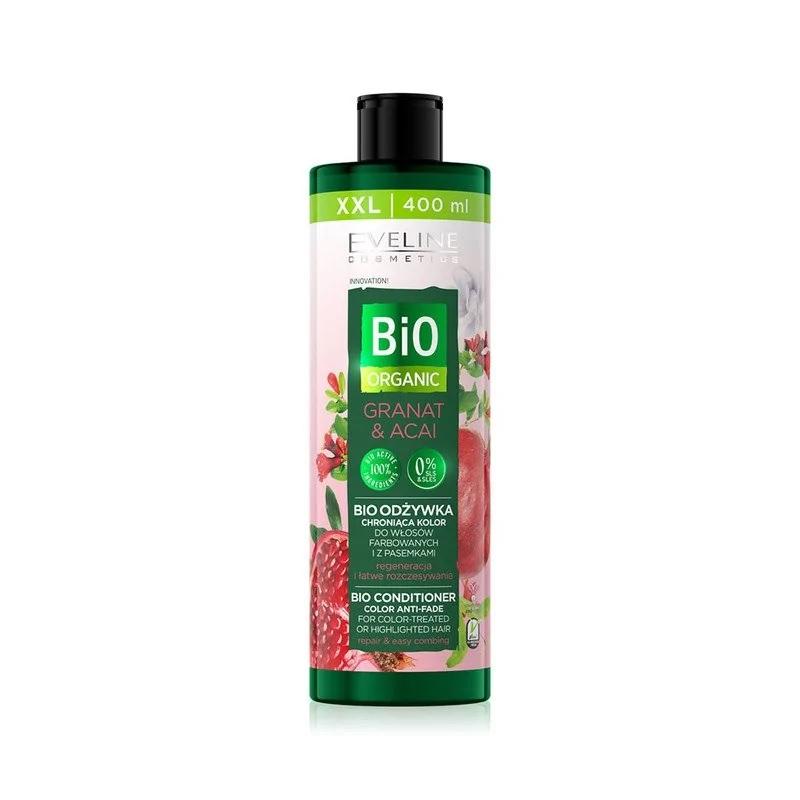 Bio Organic bioodżywka chroniąca kolor do włosów farbowanych i z pasemkami Granat & Acai 400ml