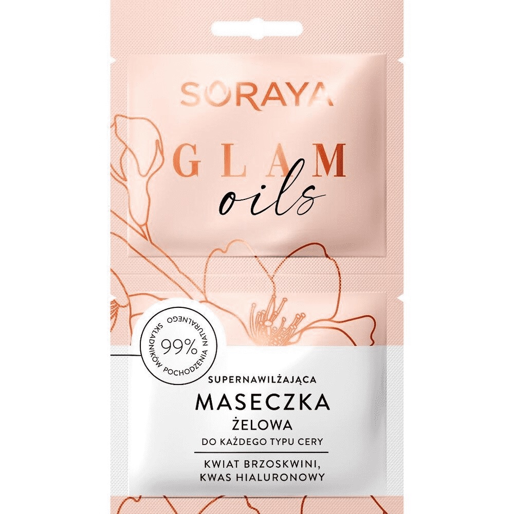 Glam Oils supernawilżająca maseczka żelowa do każdego typu cery 2x5ml