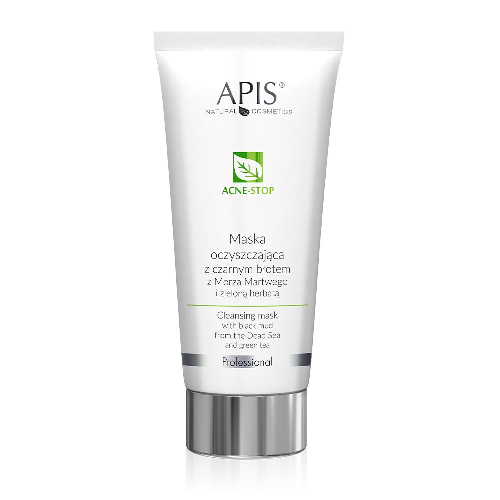 Acne-Stop Cleansing Mask maska oczyszczająca z czarnym błotem z Morza Martwego i zieloną herbatą 200ml