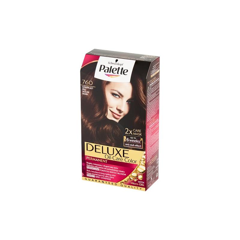 Deluxe Oil-Care Color farba do włosów trwale koloryzująca z mikroolejkami 760 Olśniewający Brąz