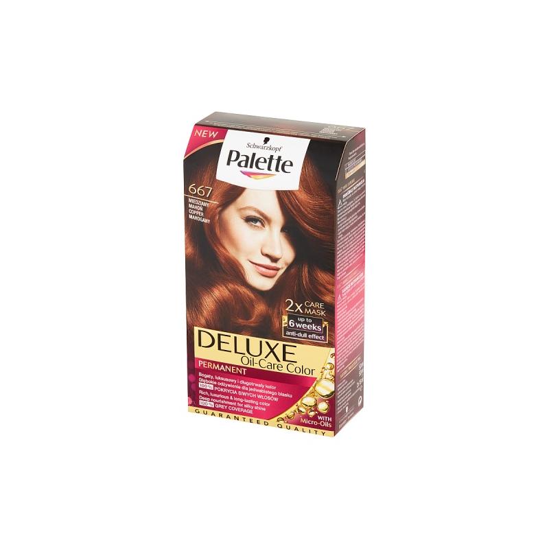 Deluxe Oil-Care Color farba do włosów trwale koloryzująca z mikroolejkami 667 Miedziany Mahoń Deluxe Oil-Care Color farba do włosów trwale koloryzująca z mikroolejkami 667 Miedziany Mahoń