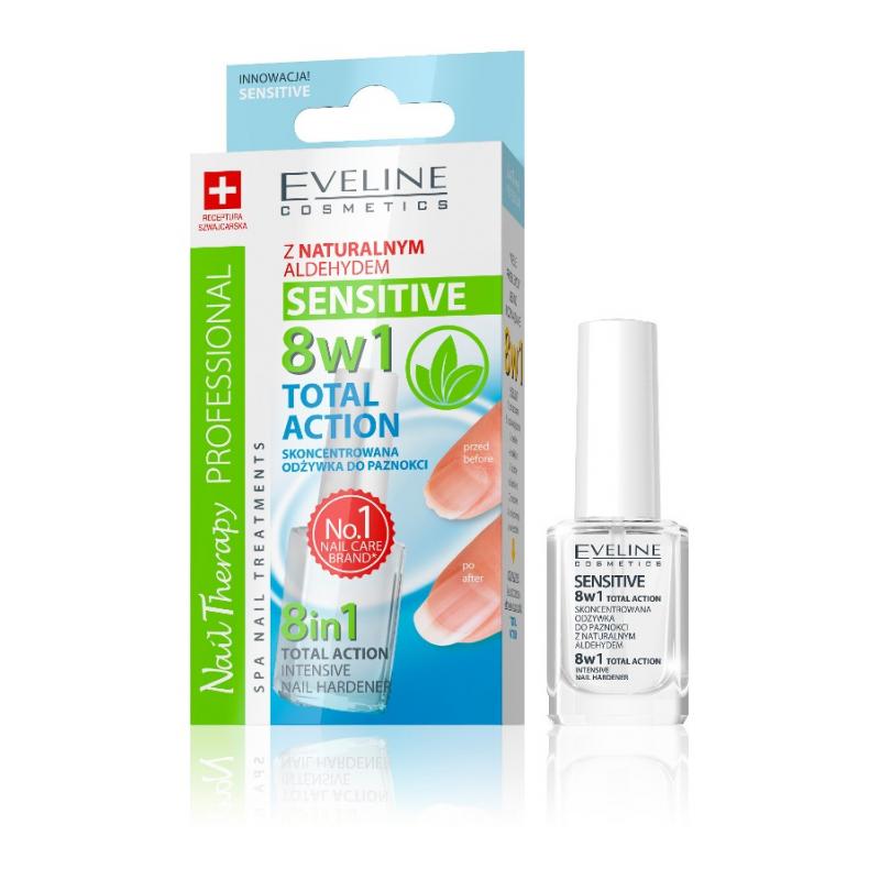Nail Therapy Professional 8in1 Sensitive Total Action wzmacniająca odżywka do paznokci 12ml