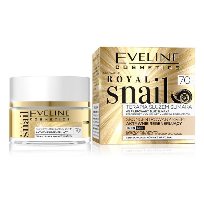 Royal Snail 70+ terapia śluzem ślimaka skoncentrowany krem aktywnie regenerujący na dzień i na noc 50ml Royal Snail 70+ terapia śluzem ślimaka skoncentrowany krem aktywnie regenerujący na dzień i na noc 50ml