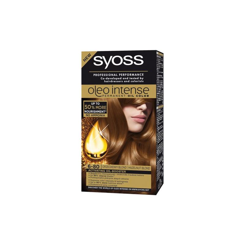 Oleo Intense farba do włosów trwale koloryzująca z olejkami 6-80 Orzechowy Blond Oleo Intense farba do włosów trwale koloryzująca z olejkami 6-80 Orzechowy Blond