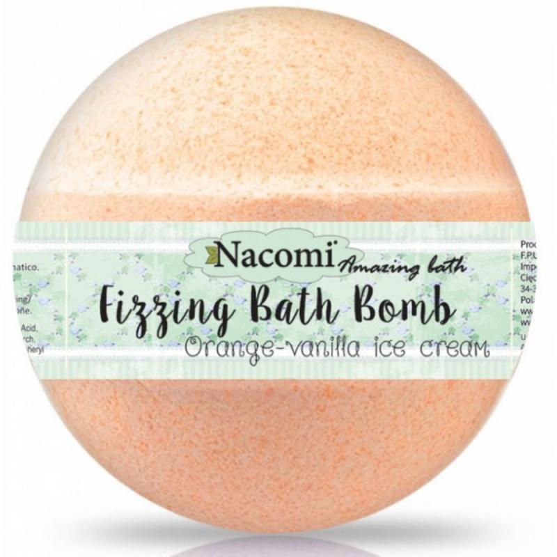 Fizzing Bath Bomb kula do kąpieli Orange-Vanilla Ice Cream 130g Fizzing Bath Bomb kula do kąpieli Orange-Vanilla Ice Cream 130g