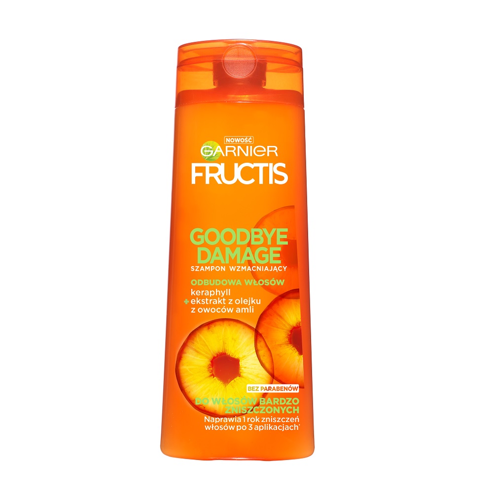 Garnier Fructis Goodbye Damage szampon wzmacniający do włosów zniszczonych 400 ml