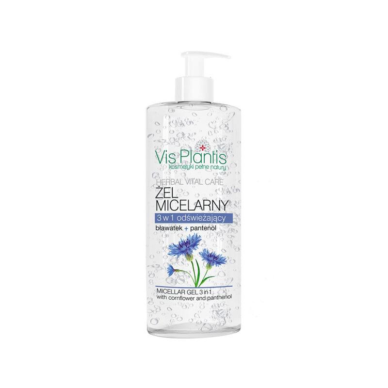 Herbal Vita Care Micellar Gel żel micelarny 3w1 Bławatek + Pantenol 500ml Herbal Vita Care Micellar Gel żel micelarny 3w1 Bławatek + Pantenol 500ml