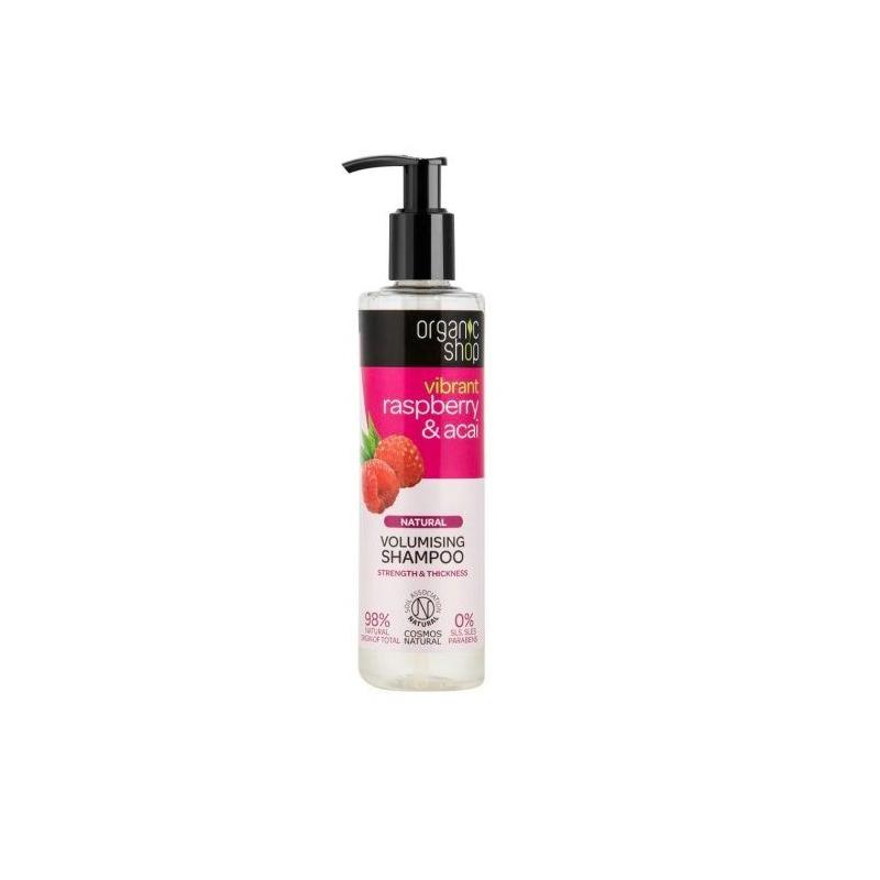 Natural Volumising Shampoo naturalny szampon zwiększający objętość włosów Raspberry & Acai 280ml Natural Volumising Shampoo naturalny szampon zwiększający objętość włosów Raspberry & Acai 280ml