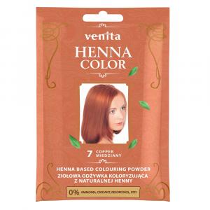 Henna Color ziołowa odżywka koloryzująca z naturalnej henny 7 Miedziany