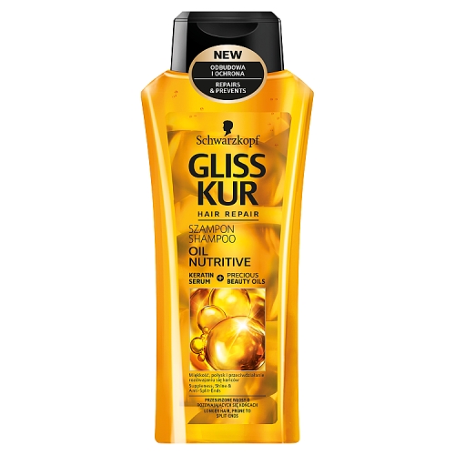 Schwarzkopf Gliss Oil Nutritive szampon odżywczy z olejem 400 ml można nabyć na stronie Neness.pl