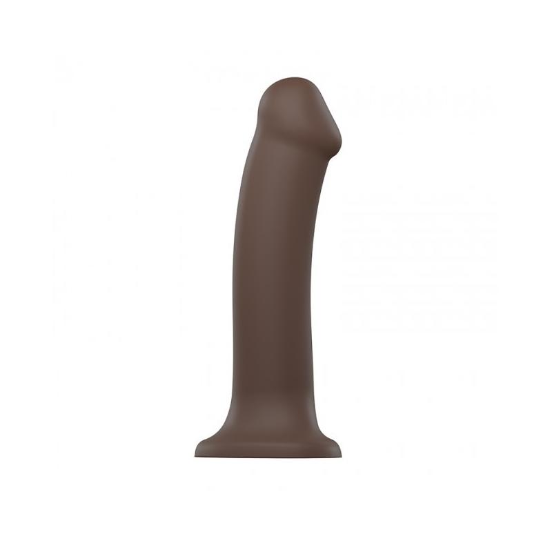 Silicone Bendable Dildo Double Density Chocolate XL