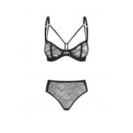 Petitenoir Set out of balconette bra and lace brief S
